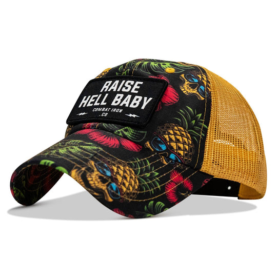 One Revolver Surfboards - Raise Hell Baby Patch Tactical Ripstop Mesh Snapback Hat HEADWEAR