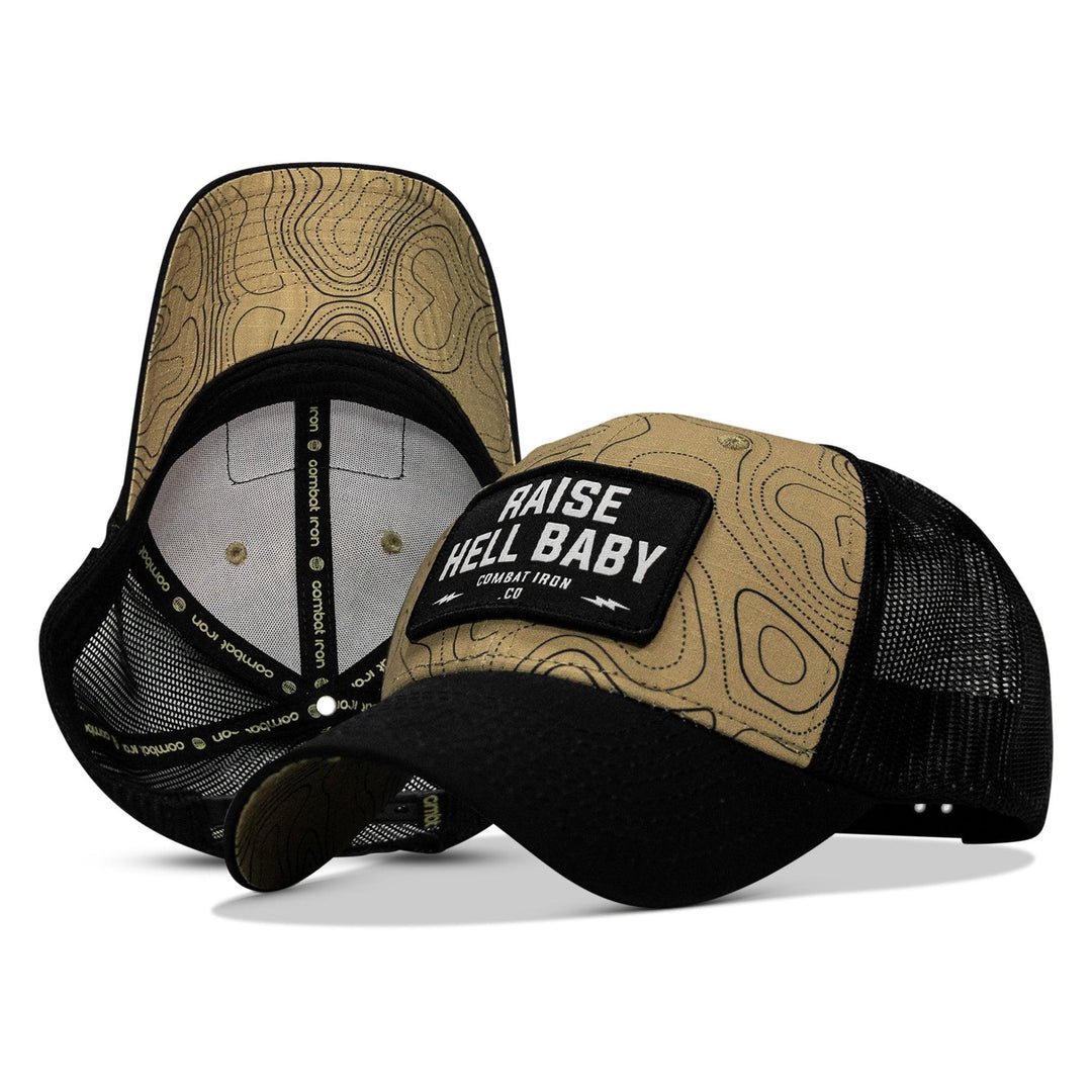 One Revolver Surfboards - Raise Hell Baby Patch Original Ripstop Snapback Hat HEADWEAR
