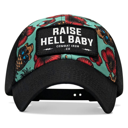 One Revolver Surfboards - Raise Hell Baby Patch Tactical Ripstop Mesh Snapback Hat HEADWEAR