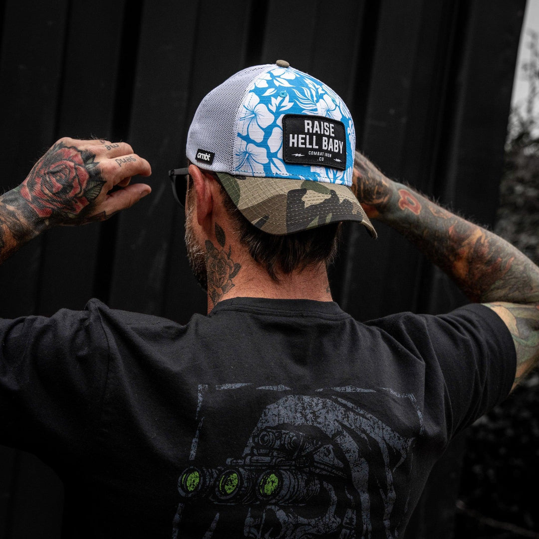 One Revolver Surfboards - Raise Hell Baby Patch Original Ripstop Snapback Hat HEADWEAR