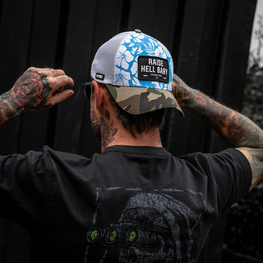 One Revolver Surfboards - Raise Hell Baby Patch Original Ripstop Snapback Hat HEADWEAR