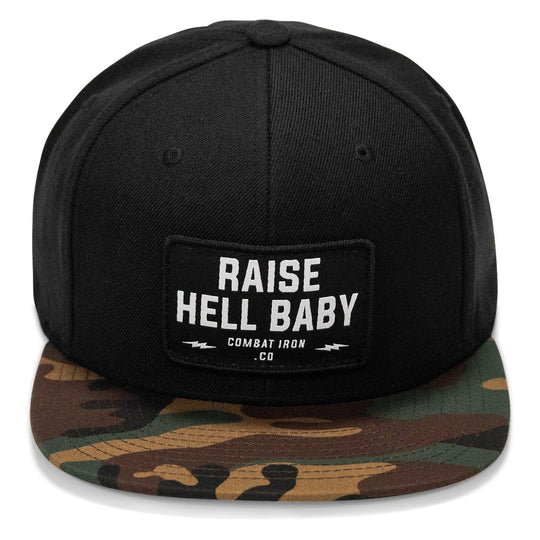 One Revolver Surfboards - Raise Hell Baby Patch. Flatbill Hat HEADWEAR