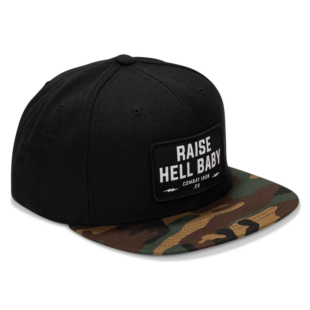 One Revolver Surfboards - Raise Hell Baby Patch. Flatbill Hat HEADWEAR