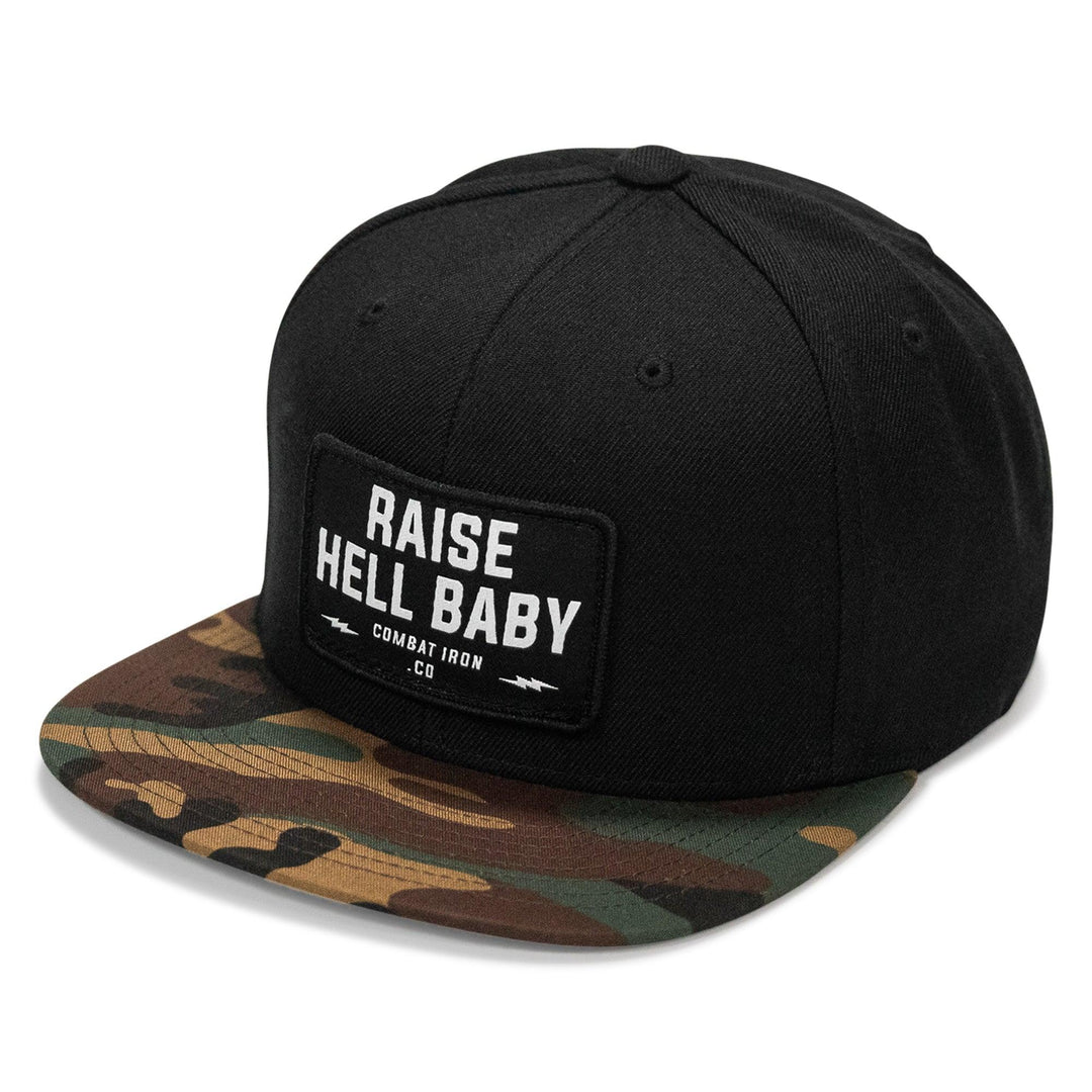 One Revolver Surfboards - Raise Hell Baby Patch. Flatbill Hat HEADWEAR