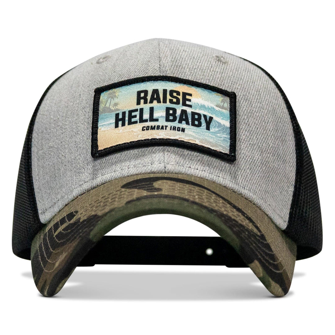 One Revolver Surfboards - Raise Hell Baby Sunset Patch Original Ripstop Snapback Hat HEADWEAR