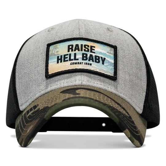 One Revolver Surfboards - Raise Hell Baby Sunset Patch Original Ripstop Snapback Hat HEADWEAR