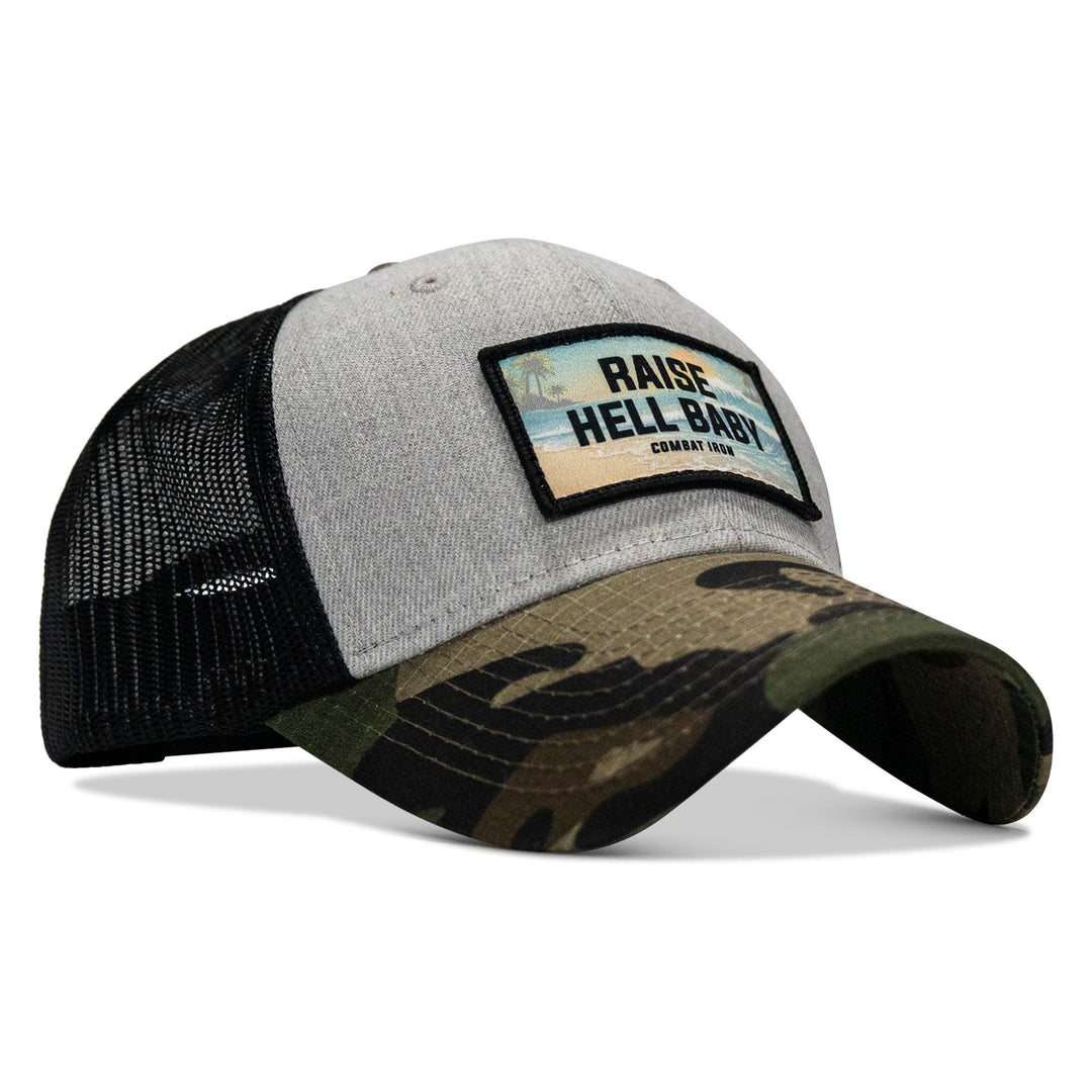 One Revolver Surfboards - Raise Hell Baby Sunset Patch Original Ripstop Snapback Hat HEADWEAR
