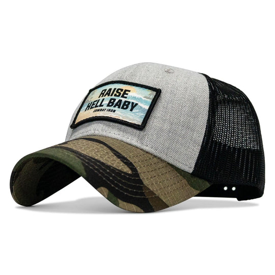 One Revolver Surfboards - Raise Hell Baby Sunset Patch Original Ripstop Snapback Hat HEADWEAR