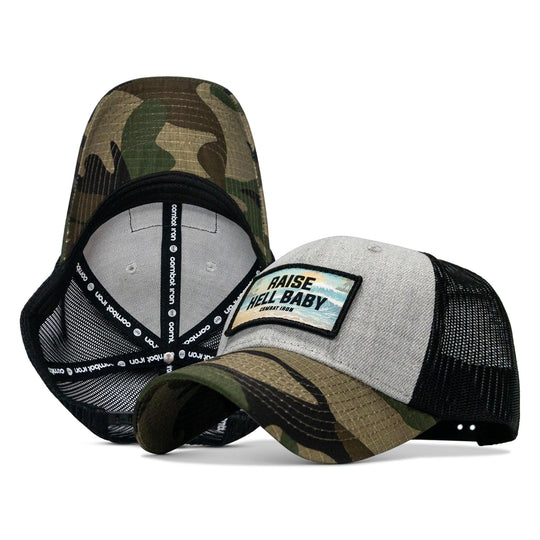 One Revolver Surfboards - Raise Hell Baby Sunset Patch Original Ripstop Snapback Hat HEADWEAR