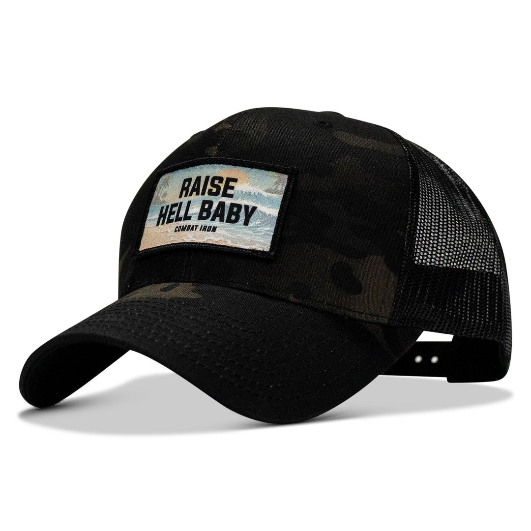 One Revolver Surfboards - Raise Hell Baby Sunset Patch Snapback Hat HEADWEAR