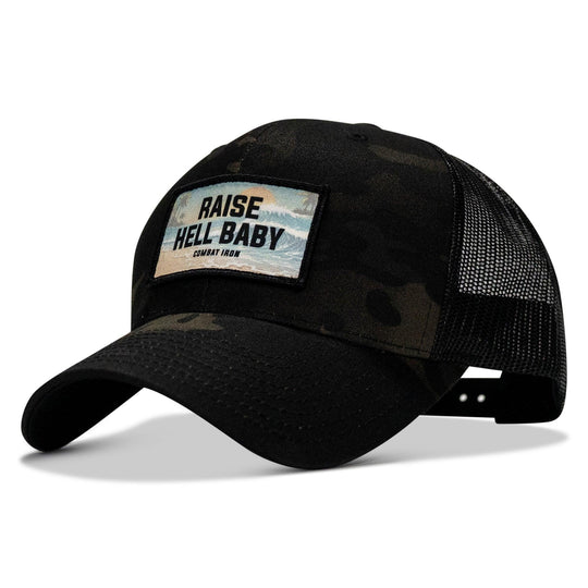 One Revolver Surfboards - Raise Hell Baby Sunset Patch Snapback Hat HEADWEAR