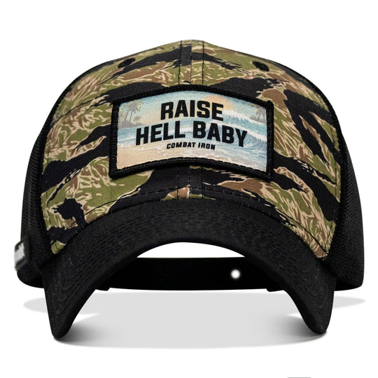 One Revolver Surfboards - Raise Hell Baby Sunset Patch Original Ripstop Snapback Hat HEADWEAR