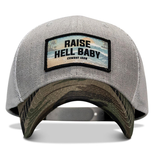 One Revolver Surfboards - Raise Hell Baby Sunset Patch Original Ripstop Snapback Hat HEADWEAR