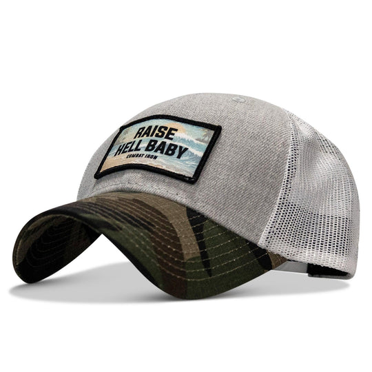 One Revolver Surfboards - Raise Hell Baby Sunset Patch Original Ripstop Snapback Hat HEADWEAR