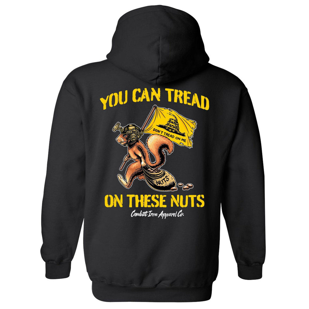You Can Tread On These Nuts Fleece Lined Hoodie - One Revolver Surfboards
