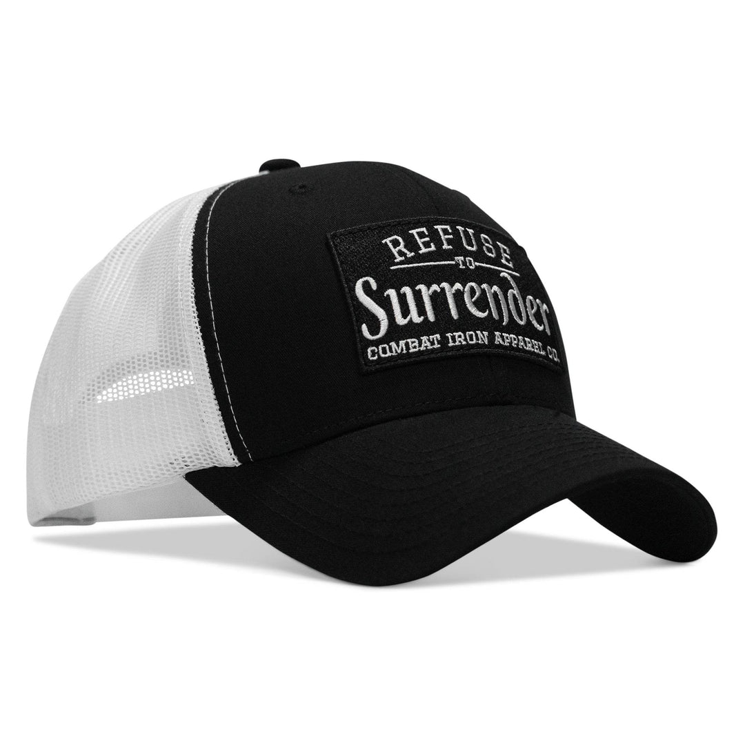 Refuse To Surrender B/W Patch Snapback Hat - One Revolver Surfboards