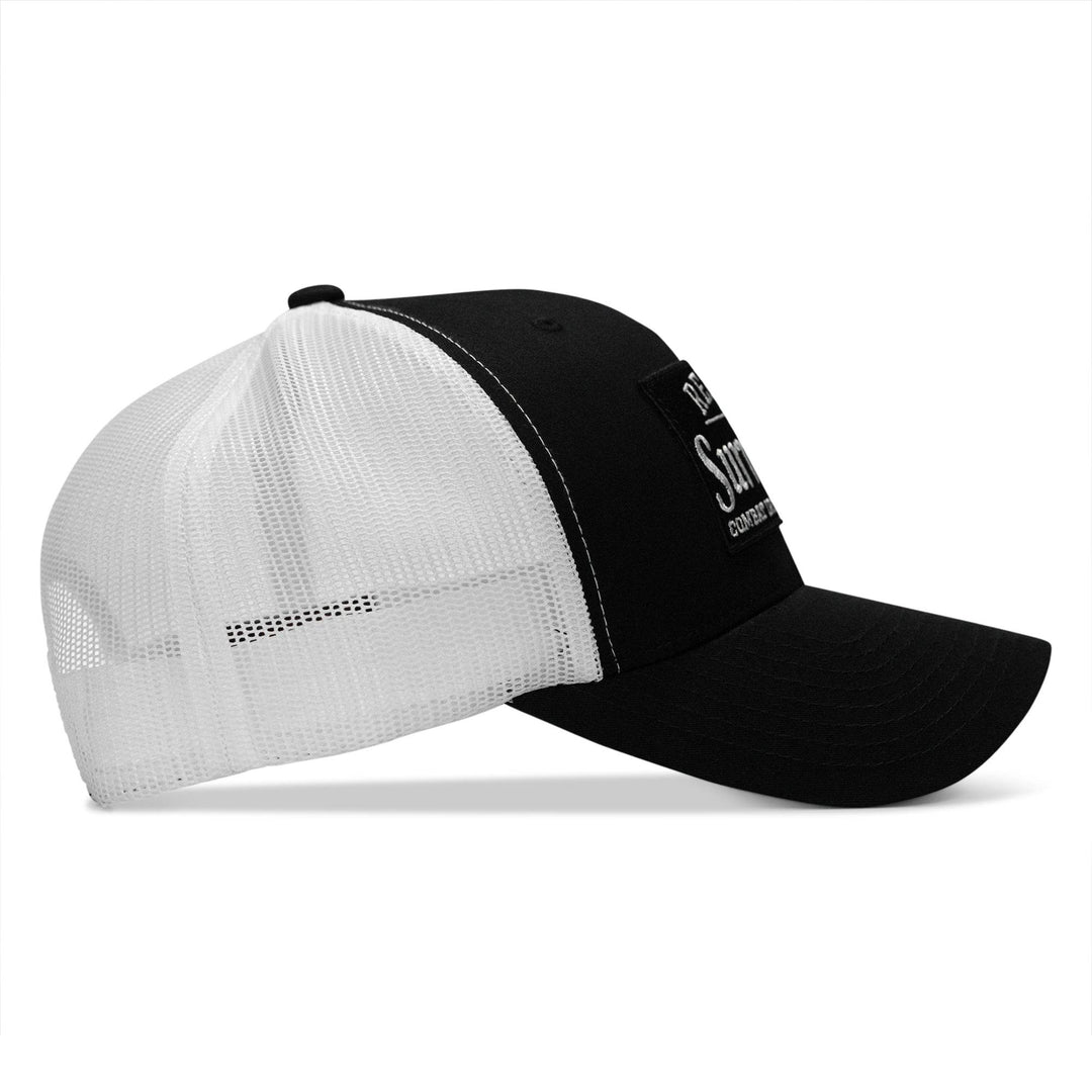 Refuse To Surrender B/W Patch Snapback Hat - One Revolver Surfboards