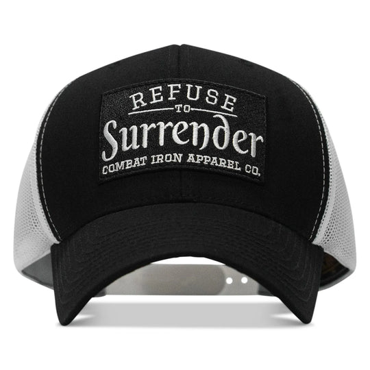 One Revolver Surfboards - Refuse To Surrender B/W Patch Snapback Hat HEADWEAR