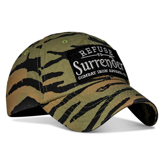Refuse To Surrender Patch Ripstop Hat - HEADWEAR - One Revolver Surfboards