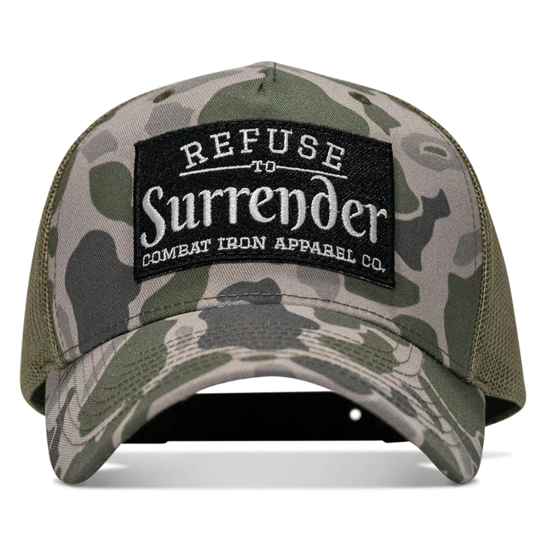 One Revolver Surfboards - Refuse To Surrender B/W Patch Snapback Hat HEADWEAR