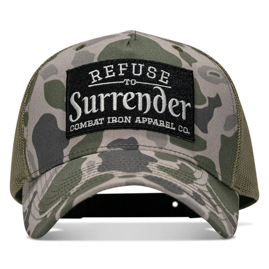 One Revolver Surfboards - Refuse To Surrender B/W Patch Snapback Hat HEADWEAR
