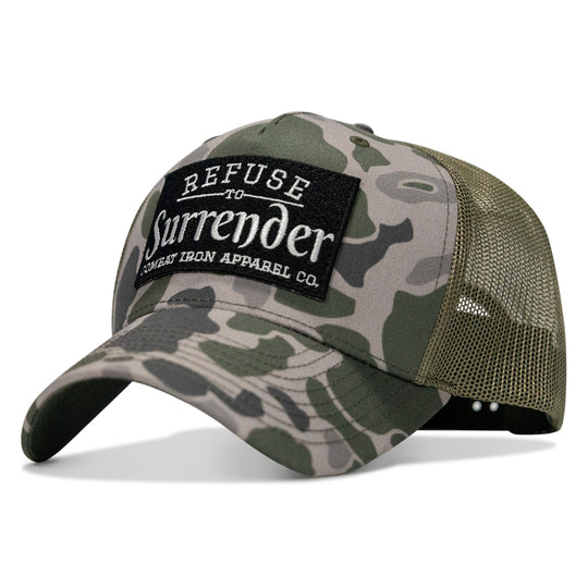 Refuse To Surrender B/W Patch Snapback Hat