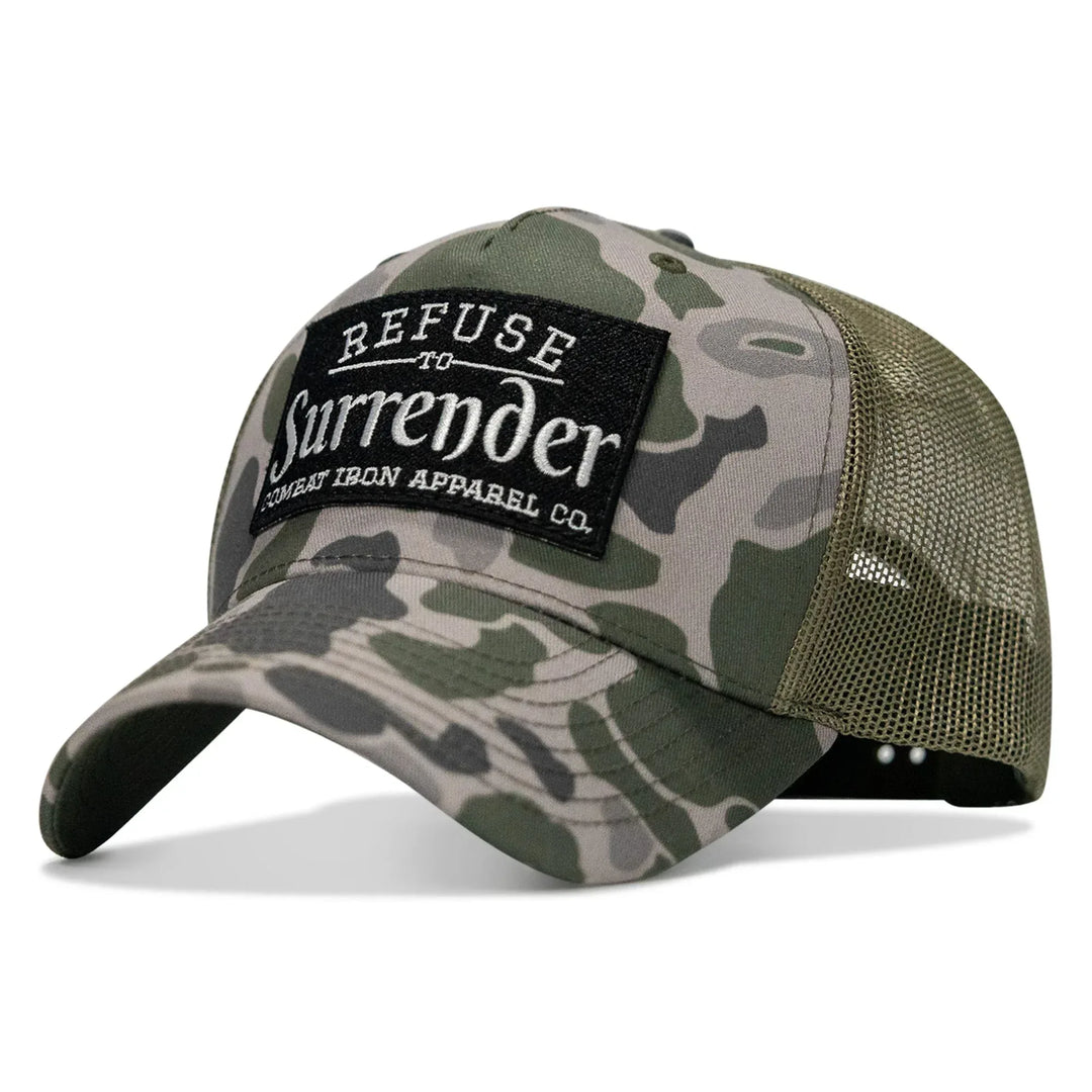 One Revolver Surfboards - Refuse To Surrender B/W Patch Snapback Hat HEADWEAR