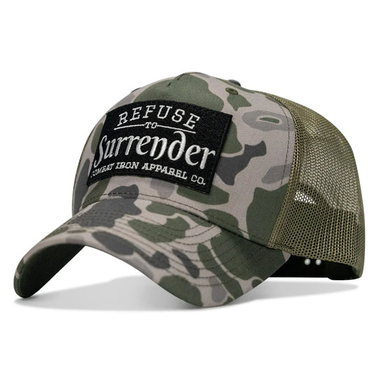 One Revolver Surfboards - Refuse To Surrender B/W Patch Snapback Hat HEADWEAR