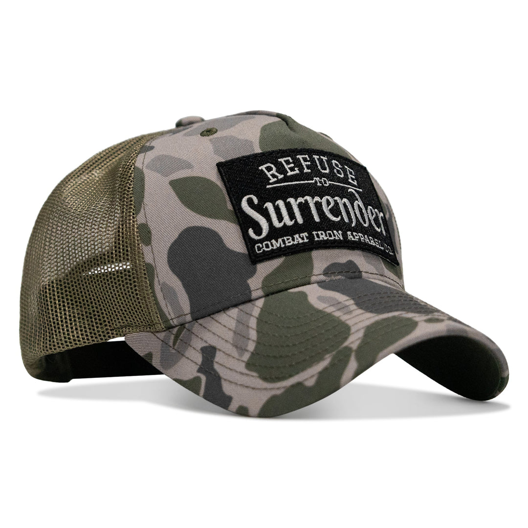 Refuse To Surrender B/W Patch Snapback Hat