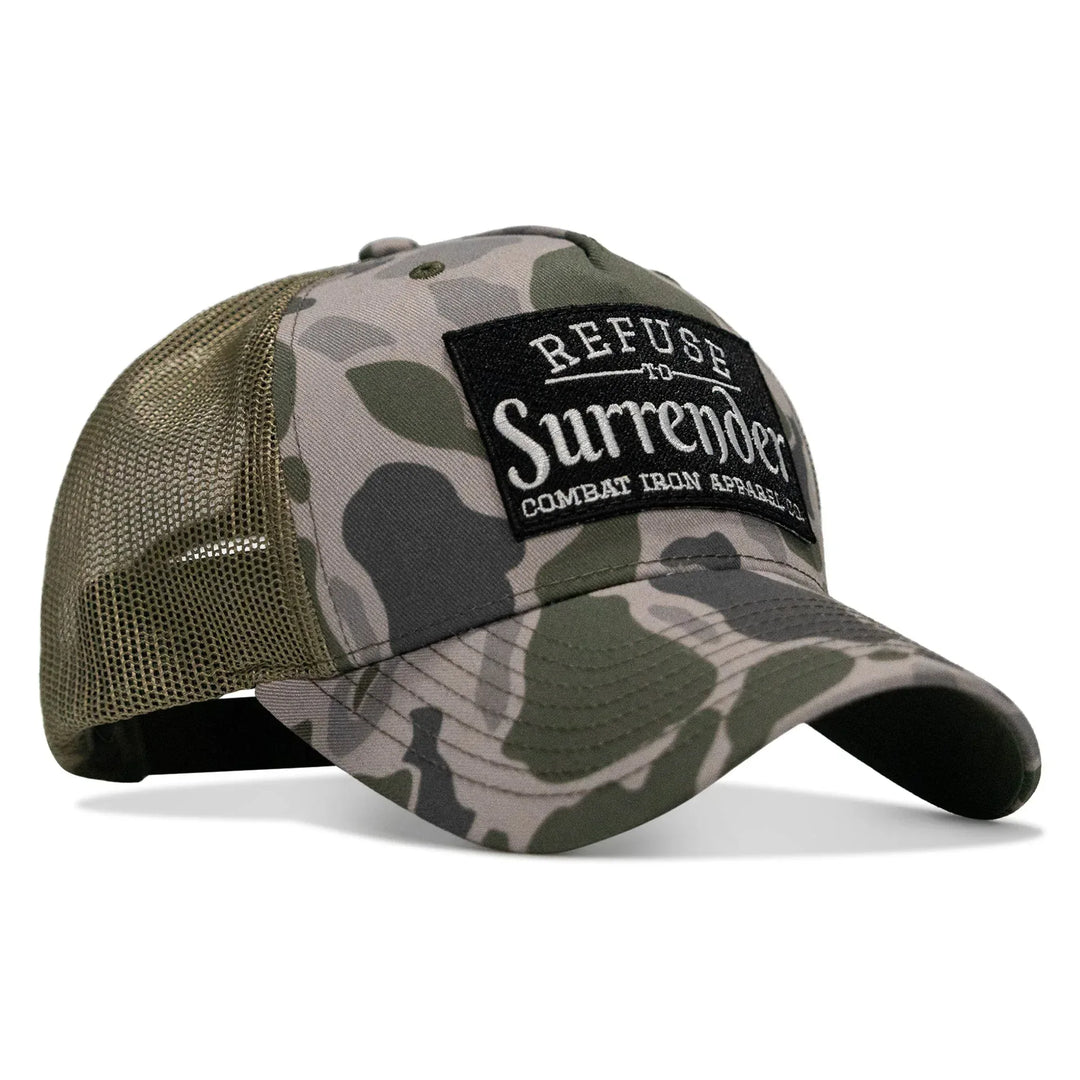 One Revolver Surfboards - Refuse To Surrender B/W Patch Snapback Hat HEADWEAR