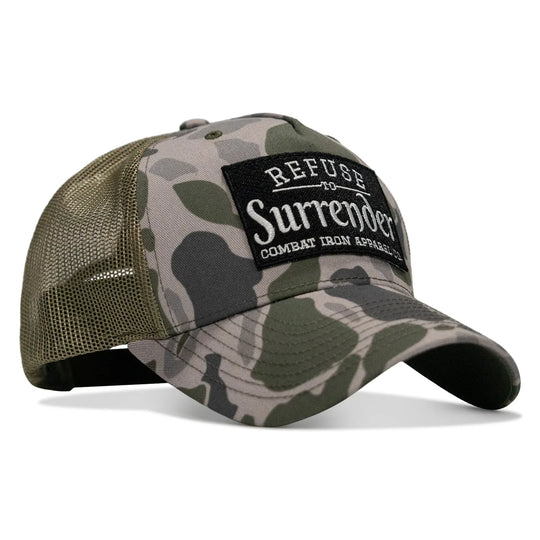 One Revolver Surfboards - Refuse To Surrender B/W Patch Snapback Hat HEADWEAR