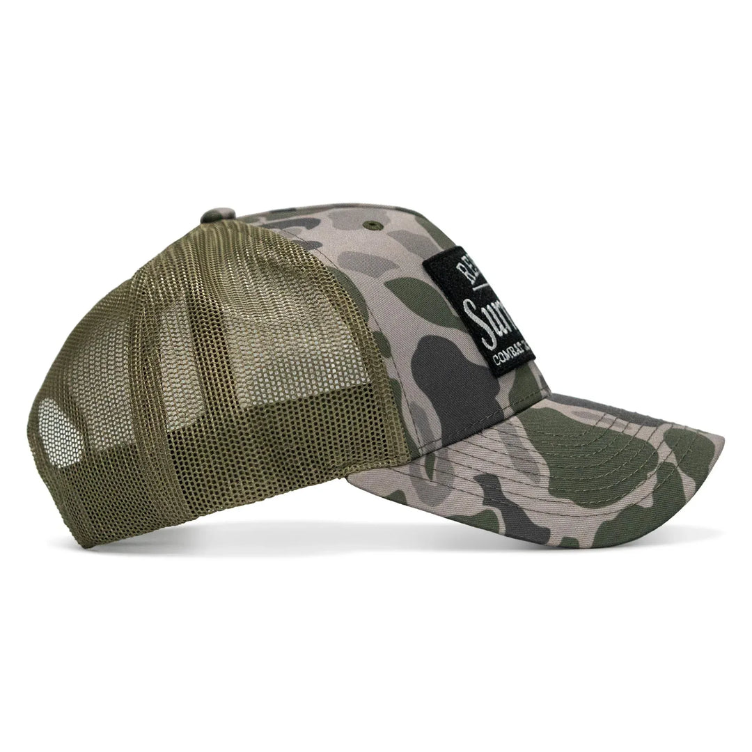 One Revolver Surfboards - Refuse To Surrender B/W Patch Snapback Hat HEADWEAR