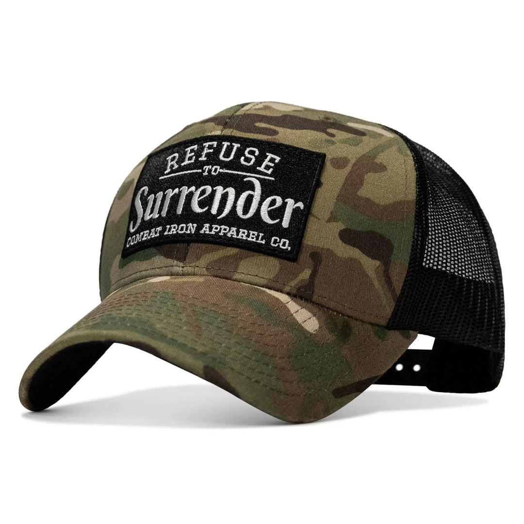 One Revolver Surfboards - Refuse To Surrender B/W Patch Snapback Hat HEADWEAR