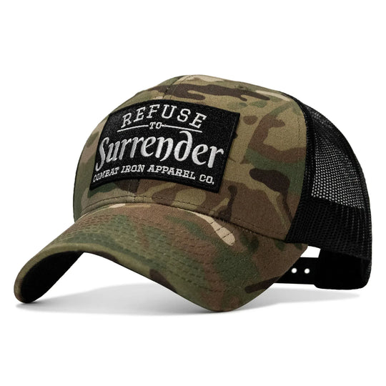 One Revolver Surfboards - Refuse To Surrender B/W Patch Snapback Hat HEADWEAR