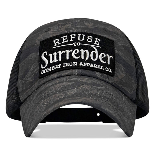 One Revolver Surfboards - Refuse To Surrender Patch Tactical Ripstop Mesh Snapback Hat HEADWEAR