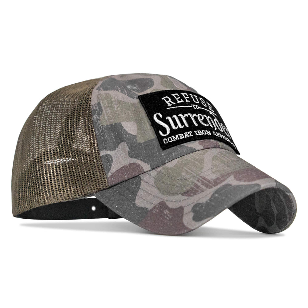 One Revolver Surfboards - Refuse To Surrender Patch Tactical Ripstop Mesh Snapback Hat HEADWEAR