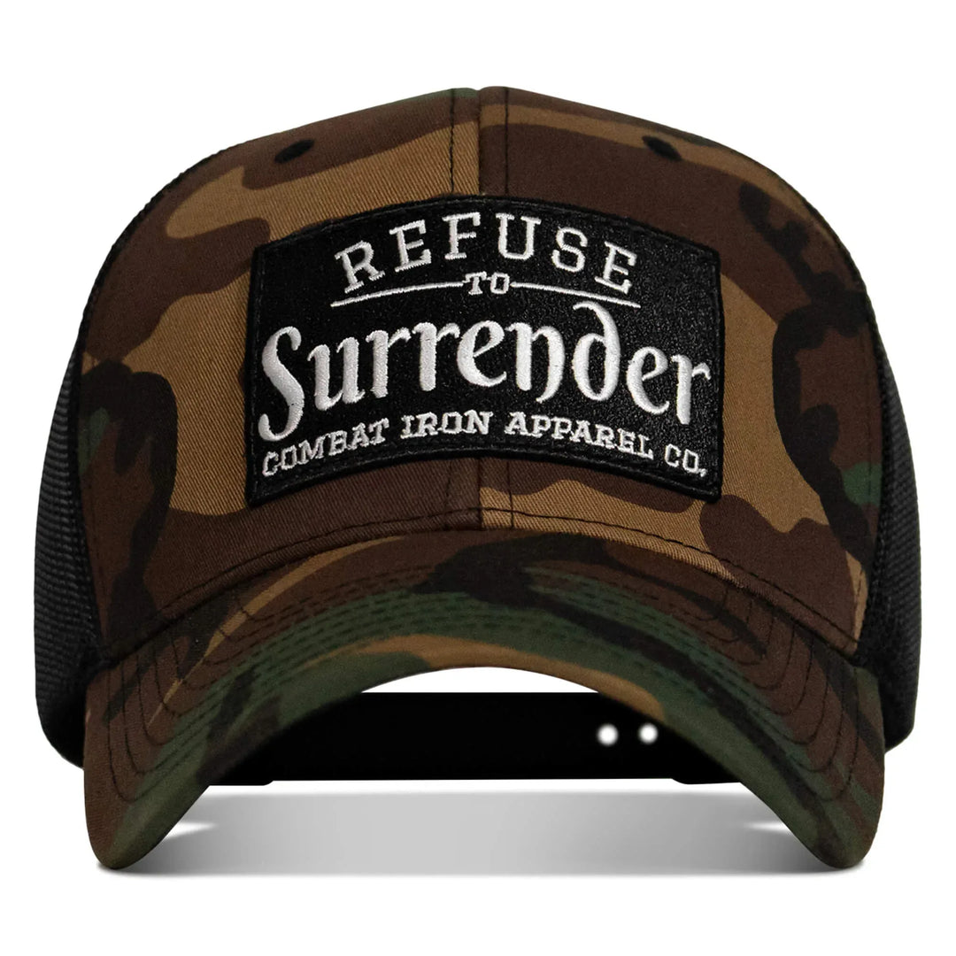 One Revolver Surfboards - Refuse To Surrender B/W Patch Snapback Hat HEADWEAR
