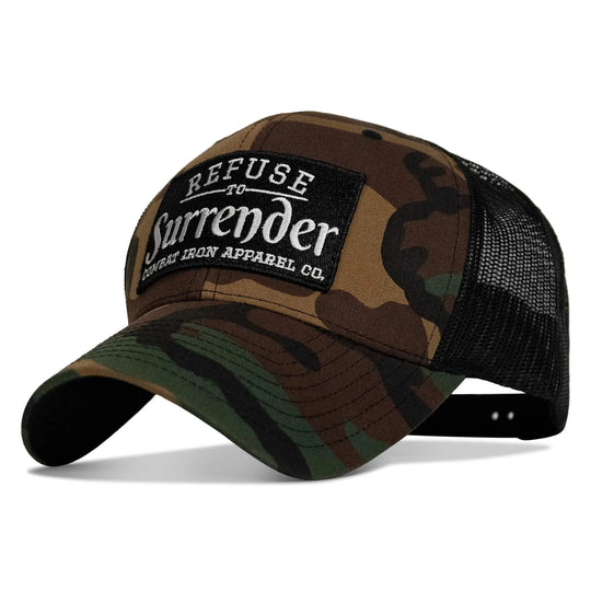 One Revolver Surfboards - Refuse To Surrender B/W Patch Snapback Hat HEADWEAR