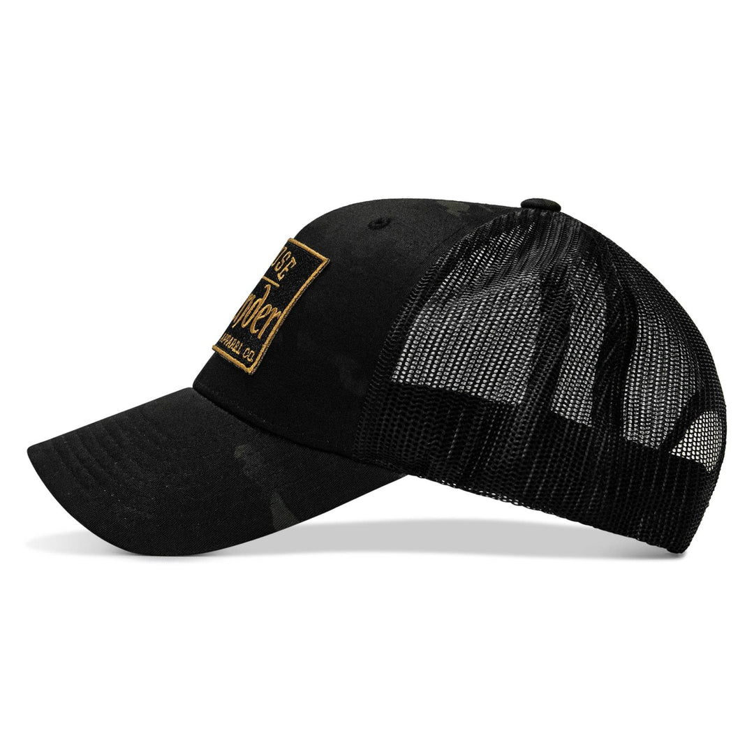 Refuse To Surrender Black/Gold Patch Snapback HAT - One Revolver Surfboards