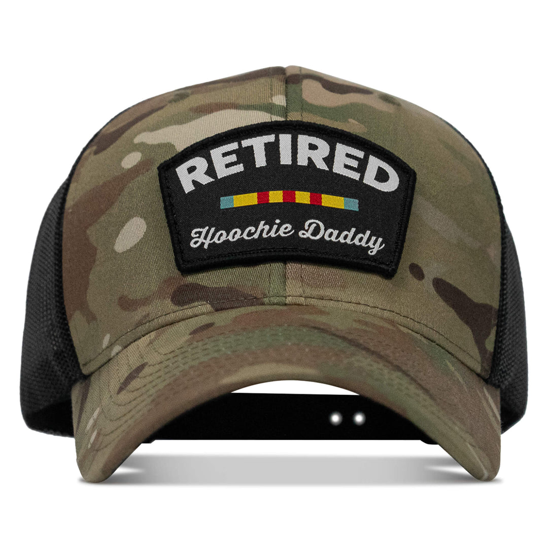 One Revolver Surfboards - Retired Hoochie Daddy Veteran Patch Snapback Hat HEADWEAR