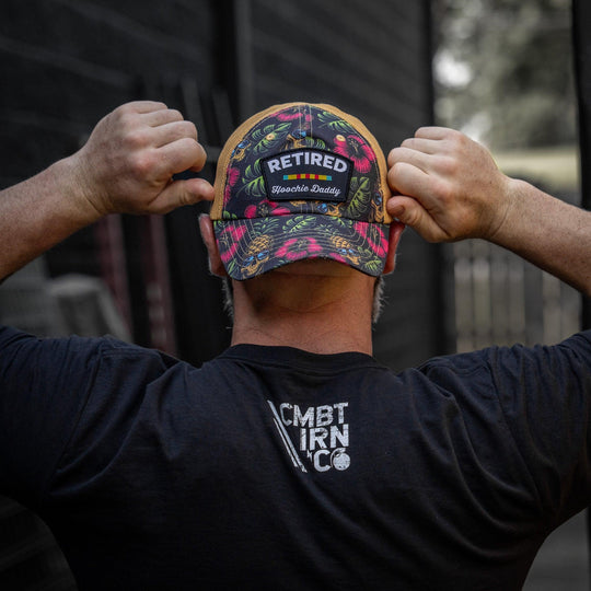 One Revolver Surfboards - Retired Hoochie Daddy Veteran Patch Ripstop Tactical Mesh Snapback Hat HEADWEAR