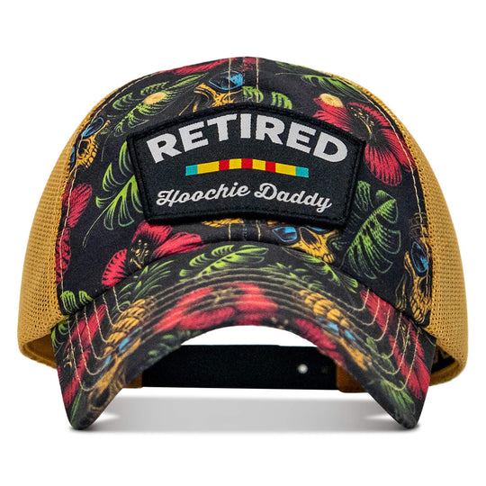 One Revolver Surfboards - Retired Hoochie Daddy Veteran Patch Ripstop Tactical Mesh Snapback Hat HEADWEAR