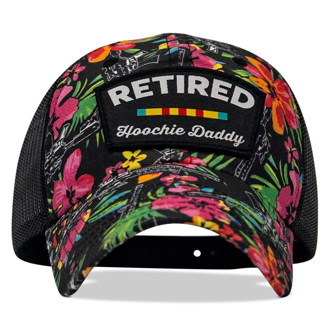 One Revolver Surfboards - Retired Hoochie Daddy Veteran Patch Ripstop Tactical Mesh Snapback Hat HEADWEAR