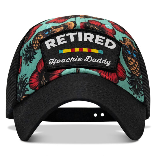 Retired Hoochie Daddy Veteran Patch Ripstop Tactical Mesh Snapback Hat