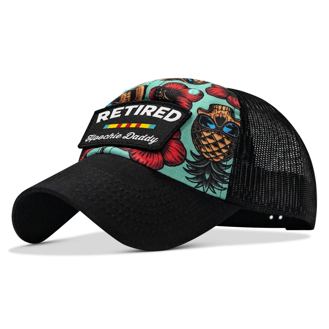 Retired Hoochie Daddy Veteran Patch Ripstop Tactical Mesh Snapback Hat