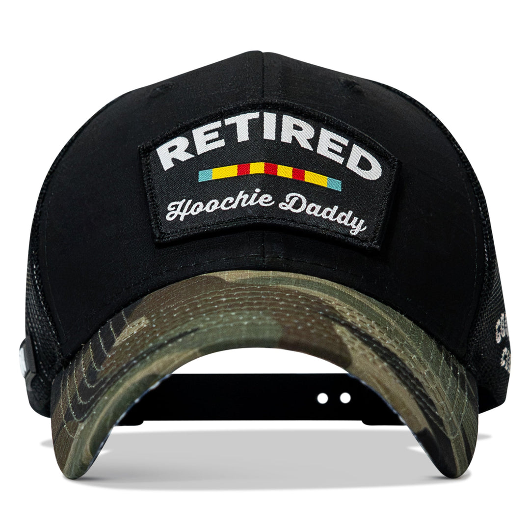 Retired Hoochie Daddy Ribbons Patch Original Ripstop Snapback Hat