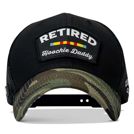 Retired Hoochie Daddy Ribbons Patch Original Ripstop Snapback Hat