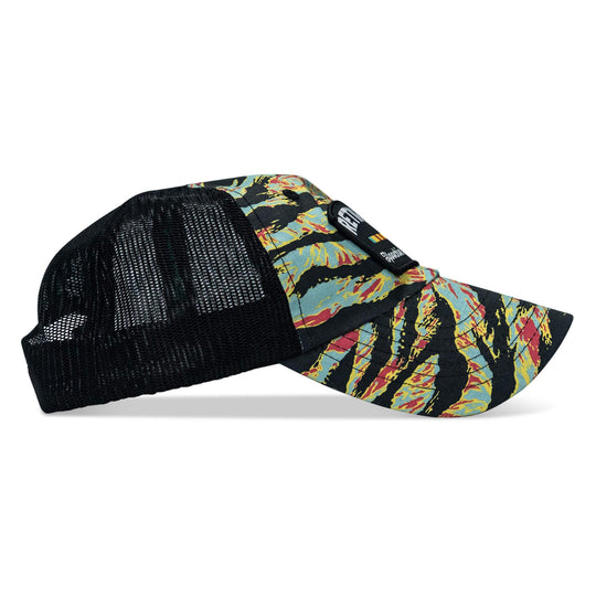 One Revolver Surfboards - Retired Hoochie Daddy Veteran Patch Ripstop Tactical Mesh Snapback Hat HEADWEAR