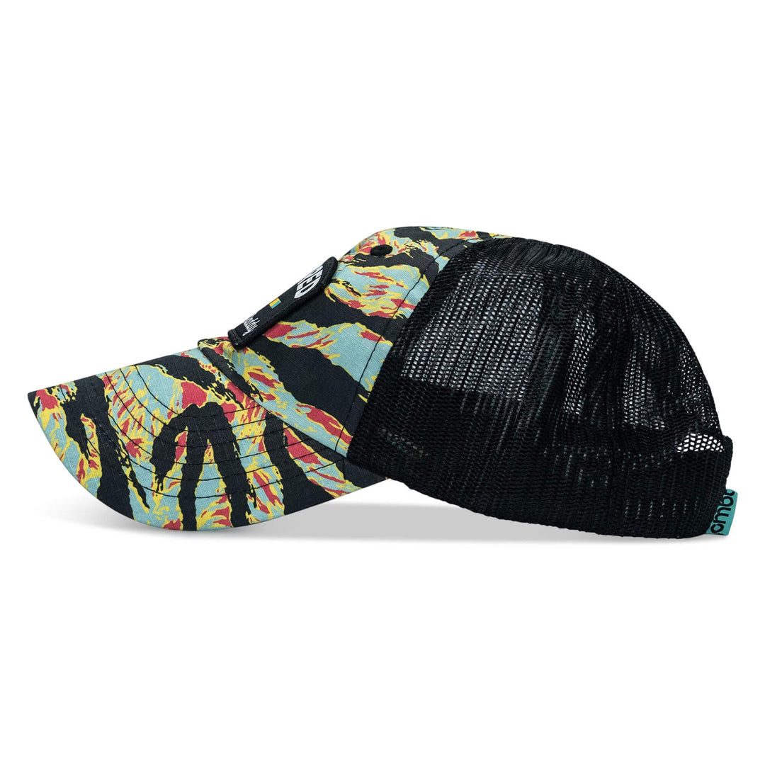 One Revolver Surfboards - Retired Hoochie Daddy Veteran Patch Ripstop Tactical Mesh Snapback Hat HEADWEAR