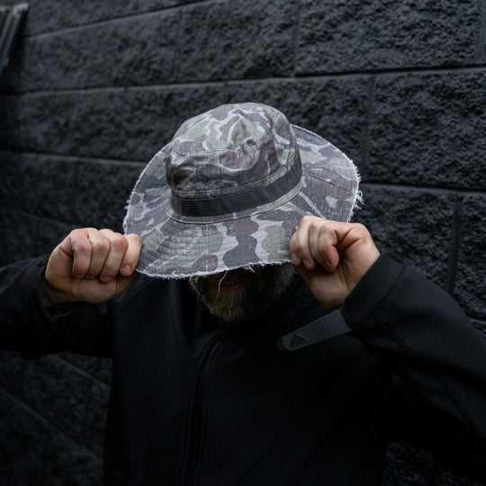 One Revolver Surfboards - Distressed Ripstop Mid-Profile Tactical Boonie Hat HEADWEAR